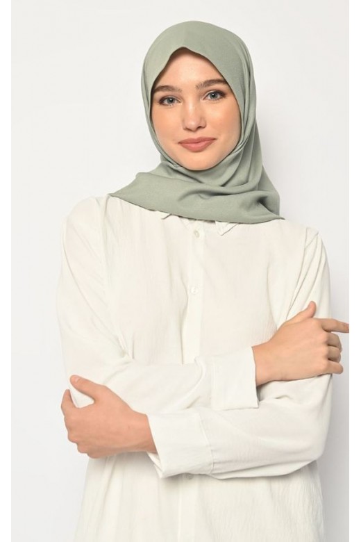 Pasmina Oval Azzura Instan Lasercut Matcha